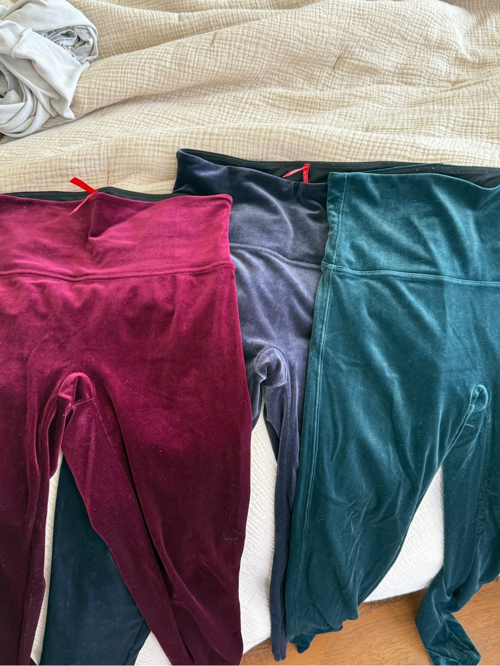 3 pairs of Velvet Spanx Leggings